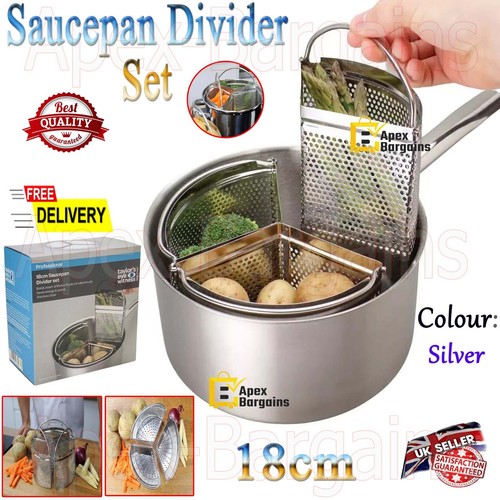 Triple saucepan divider - saucepan,
