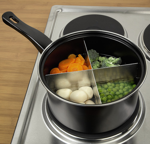 Way divided saucepan - 4-way, with