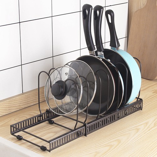 Extendable pot pan lid rack - pan,