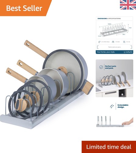 Expandable pan lid organiser - expandable,