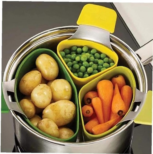 Triple divider nest steaming - triple,